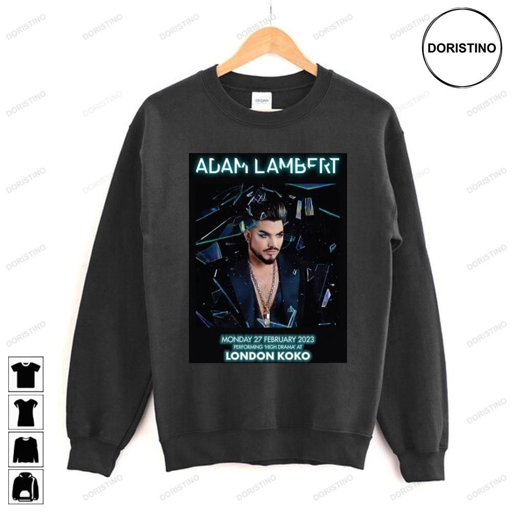 Adam Lambert High Drama 2023 Tour Limited Edition T-shirts